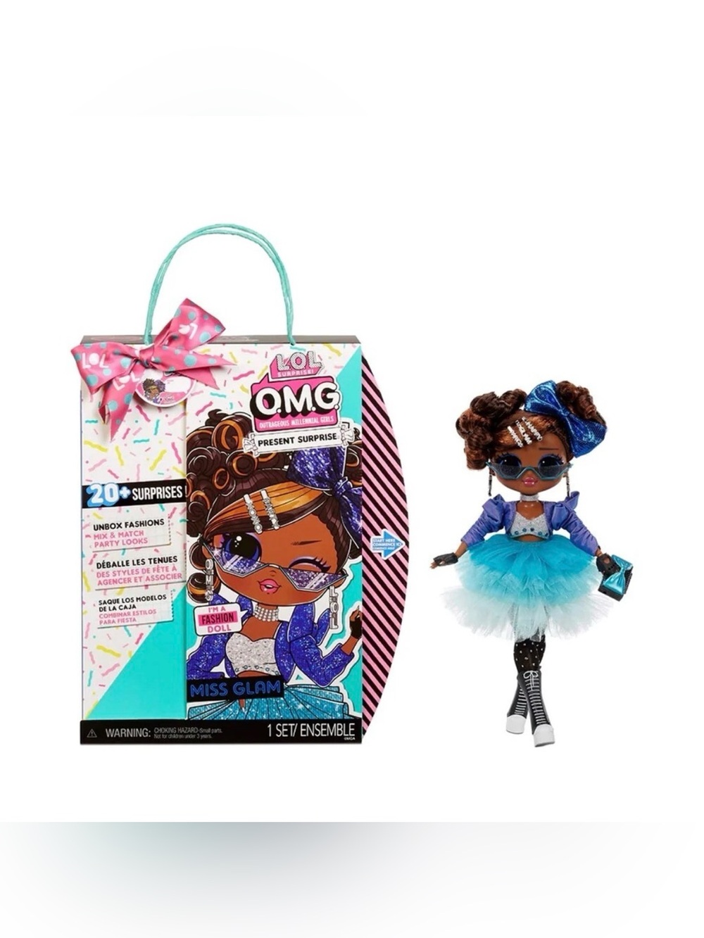 Girls’ L.O.L. Surprise! O.M.G. Miss Glam Fashion Doll 20+ Surprises NWT